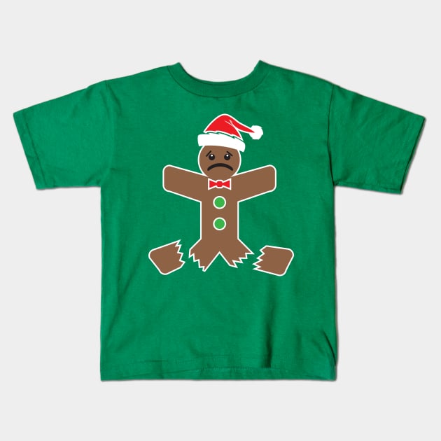 Gingerbread XMAS Shirt Kids T-Shirt by BentonParkPrints